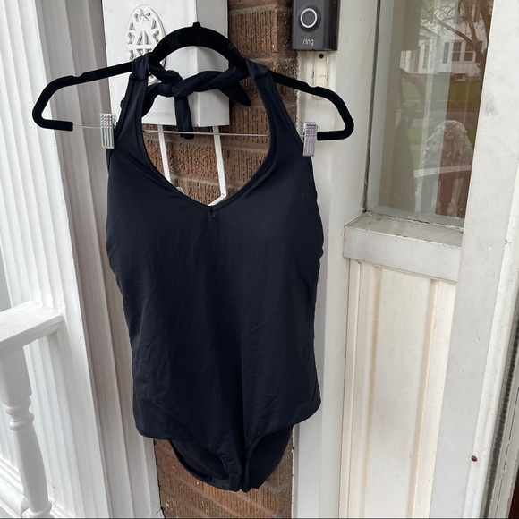 Athleta Black One Piece Swimsuit - Picture 1 of 9